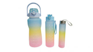 Set de 3 botellas Arcoíris